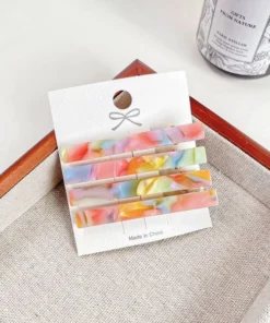 Kẹp mỏ vịt kẹo nhiều màu - 6cm