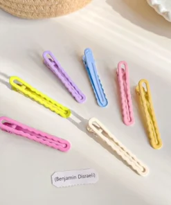 Set kẹp tóc mỏ vịt gợn sóng 6cm